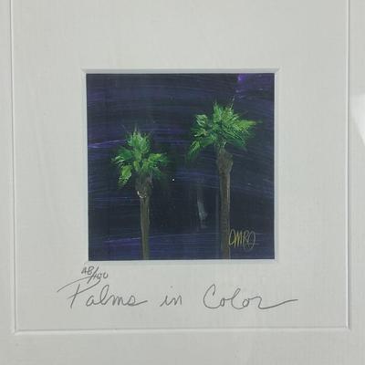 H929 Limited Edition Art Print "Palms In Color" By OMRO