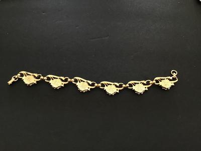 Vintage lucite Rhinestones Daisy Bracelet