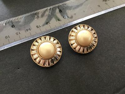 Fashion Mid Fashion Rhinestone Faux Pearl Earrings