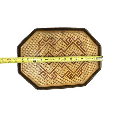 Set of 3 Nesting Rattan Trays