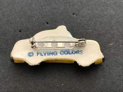 Flying colors vintage Taxi Brooch