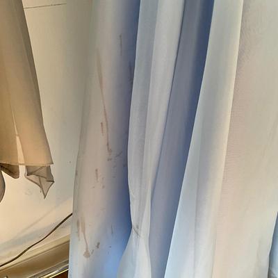 M863 Vintage Blue and Green Evening Dresses