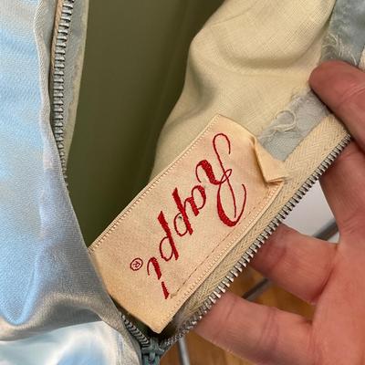 M863 Vintage Blue and Green Evening Dresses