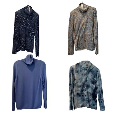 M872 Lot of Ladies Knitted Cashmere Turtlenecks