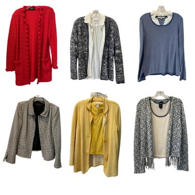 M874 Lot of Ladies Knit Cardigans, Sleeveless Tops