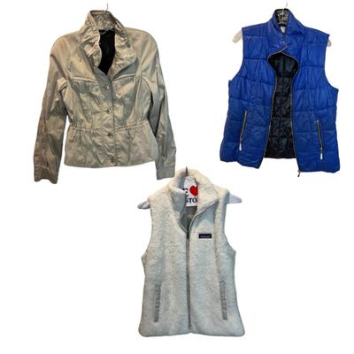 M878 Basler Jacket, Blue Vest, Patagonia Fleece Vest