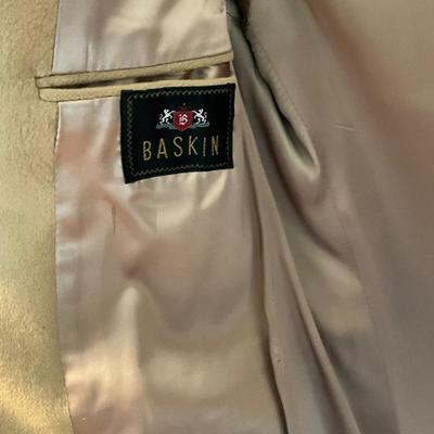 M879 Mens Vintage Mongolian Cashmere Coat and Harbor Trench Coat