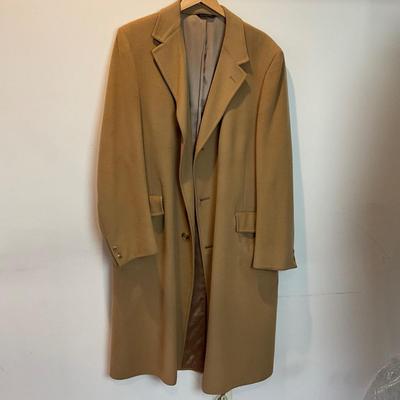 M879 Mens Vintage Mongolian Cashmere Coat and Harbor Trench Coat