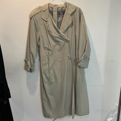 M880 Ladies Gallery W. Trench Coat and Black Hooded Raincoat