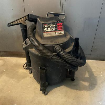 G970 Sears Craftsman 16 Galloin 5.0 Peak Wet Dry Vacuum