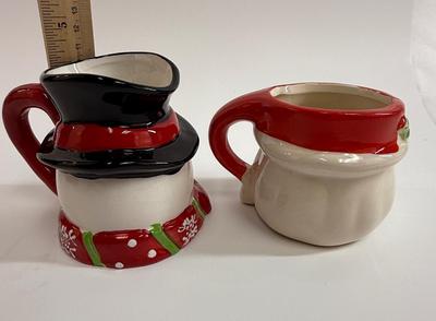 Sale Photo Thumbnail #239: In good preowned condition. Rims look like they might be chipped, but the spots are under glaze and that was how they were painted.