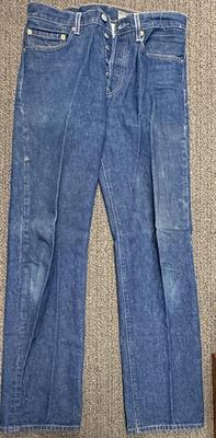 Sale Photo Thumbnail #305: In great condition, but there are two small light colored spots on back of left leg - see photos. They might come out in wash, but they might not.