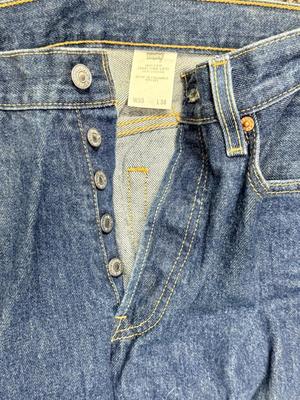 Sale Photo Thumbnail #306: In great condition, but there are two small light colored spots on back of left leg - see photos. They might come out in wash, but they might not.