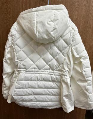 Sale Photo Thumbnail #127: White, Tailored-type fit. Like-new condition. With hood.