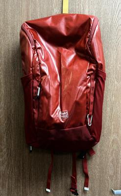 Sale Photo Thumbnail #197: Bright red color, padded straps and back. Like new condition.