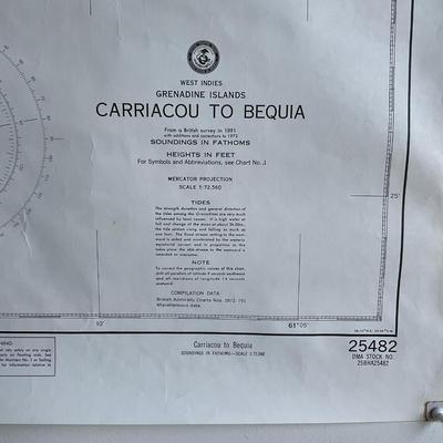 Z988 Soundings In Fathom 1973 Edition West Indies Virgin Island, Virgin Gorda To St. Thomas And St. Croix