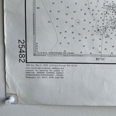 Z988 Soundings In Fathom 1973 Edition West Indies Virgin Island, Virgin Gorda To St. Thomas And St. Croix