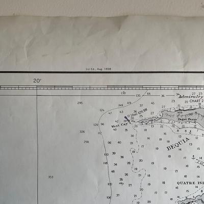 Z988 Soundings In Fathom 1973 Edition West Indies Virgin Island, Virgin Gorda To St. Thomas And St. Croix