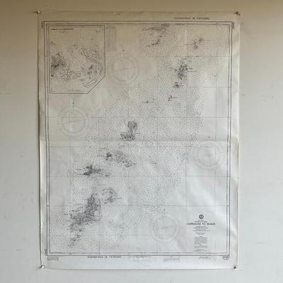 Z988 Soundings In Fathom 1973 Edition West Indies Virgin Island, Virgin Gorda To St. Thomas And St. Croix