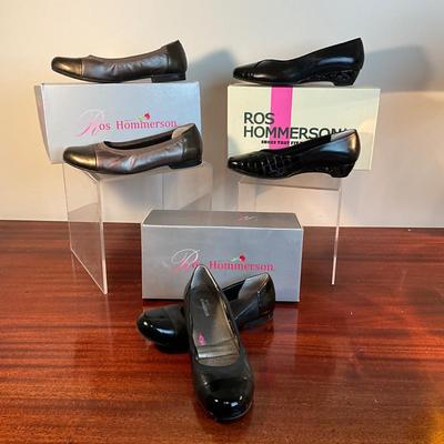 M892 Three Pairs of Ladies Ros Hommerson Flat Shoes