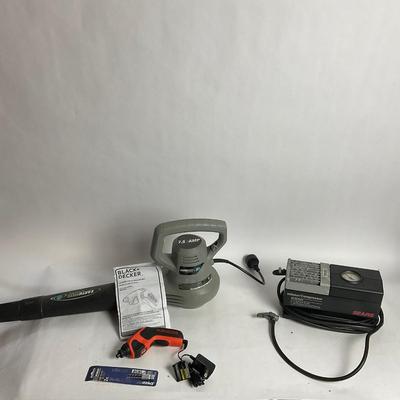 G996 Earthwise Air Blower & Sears Inflator Compressor Lot