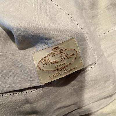 A1054 King Gray Linen Duvet by POMPOM at Home Hilde Levighat