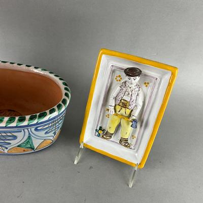 K1068 Italian Pottery & Decor Lot