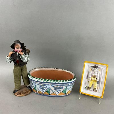 K1068 Italian Pottery & Decor Lot