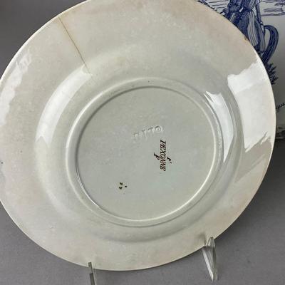 K1069 Antique French Plate Lot