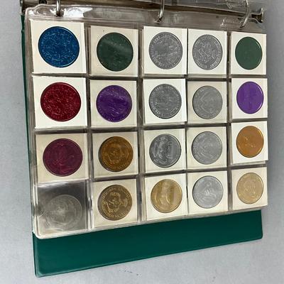 B1073 Large Collection of Mardi Gras Doubloons