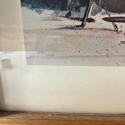 L1059 Signed and Numbered Jack Deloney "Monday's Wash" Framed Print