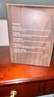 NIB SIERRA MODERN HOME WI-FI ULTRASONIC AROMATHERAPY HUMIDIFIER
