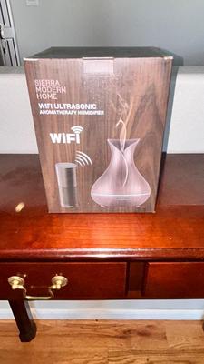 NIB SIERRA MODERN HOME WI-FI ULTRASONIC AROMATHERAPY HUMIDIFIER