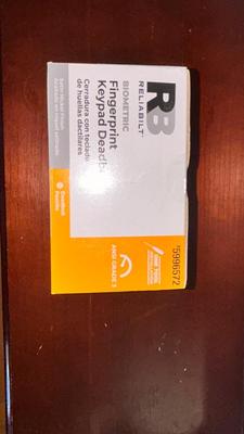 RELIABILT FINGERPRINT KEYPAD DEADBOLT