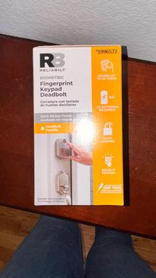 RELIABILT FINGERPRINT KEYPAD DEADBOLT