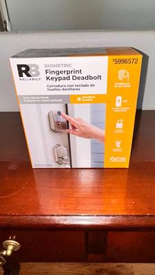 RELIABILT FINGERPRINT KEYPAD DEADBOLT
