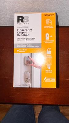 RELIABILT FINGERPRINT KEYPAD DEADBOLT