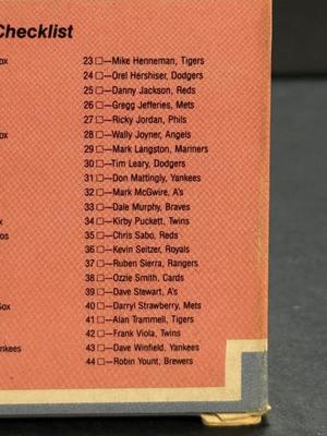 1989 Fleer MLB Exciting Stars Box