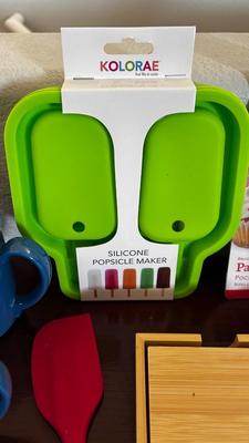 CORNING COFFEE MUGS, BAMBOO COASTERS, SILICONE KITCHEN UTENSILS, AND MORE