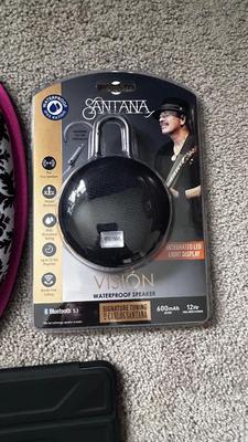 NIP SANTANA BLUETOOTH SPEAKER, SONY MP3 PLAYER AND MORE