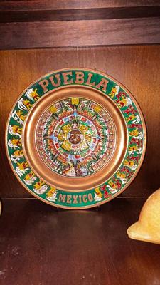 DOLPHIN MADE OF STONE AND MEXICO PLATES