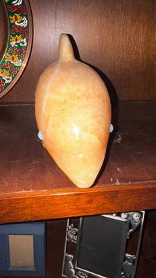 DOLPHIN MADE OF STONE AND MEXICO PLATES
