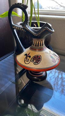 VASES FROM GREECE AND LIVE PLANT