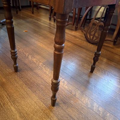 Two Drawer Work Table With Turned Legs (DR-BM)