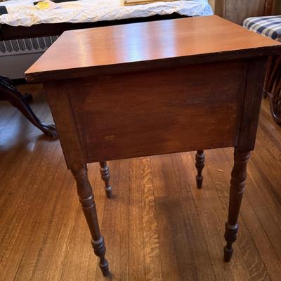 Two Drawer Work Table With Turned Legs (DR-BM)