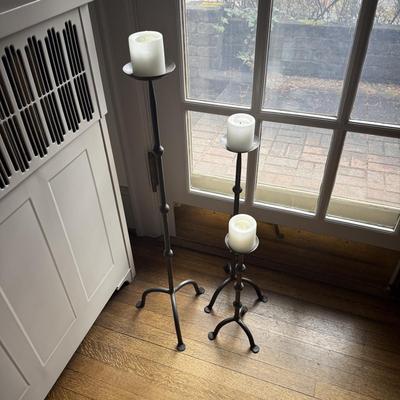 Three Piece Iron Candle Holders (LR-BM)