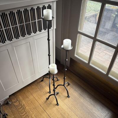 Three Piece Iron Candle Holders (LR-BM)