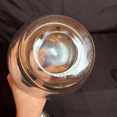 Gilded Rose Decanter Set with Savoir Vivre-Style Floral Bowl (P-HS)