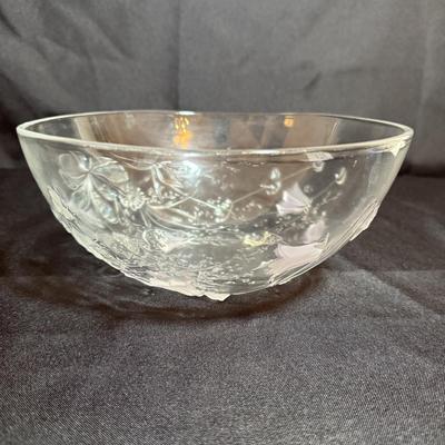 Gilded Rose Decanter Set with Savoir Vivre-Style Floral Bowl (P-HS)