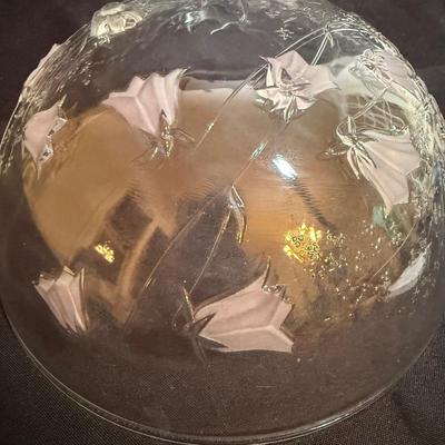 Gilded Rose Decanter Set with Savoir Vivre-Style Floral Bowl (P-HS)